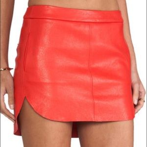 Leather skirt